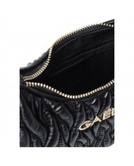 Tracolla Donna Gaelle Shoulder Strap Materassé Leather Black