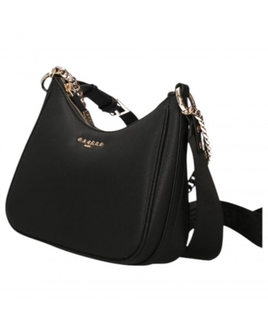 Tracolla Donna Gaelle Shoulder Strap Saffiano Leather Black