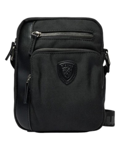 Borsello Uomo Blauer Tracolla Doppia Zip Cordura Black