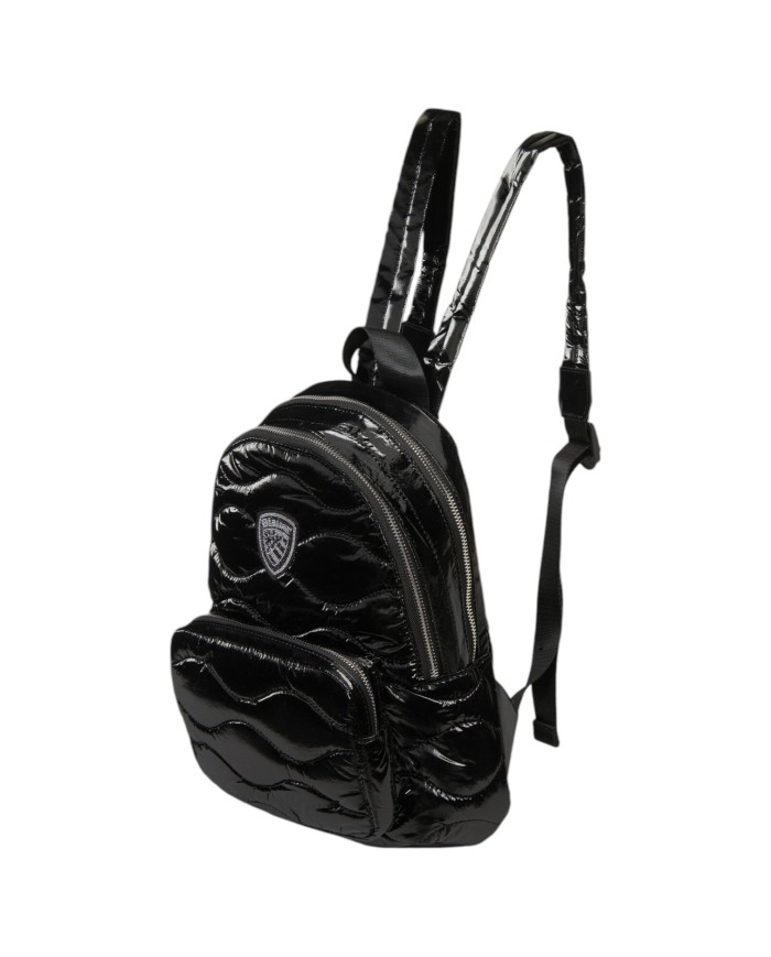 Zaino Donna Blauer Wave Trama Imbottita Nylon Black