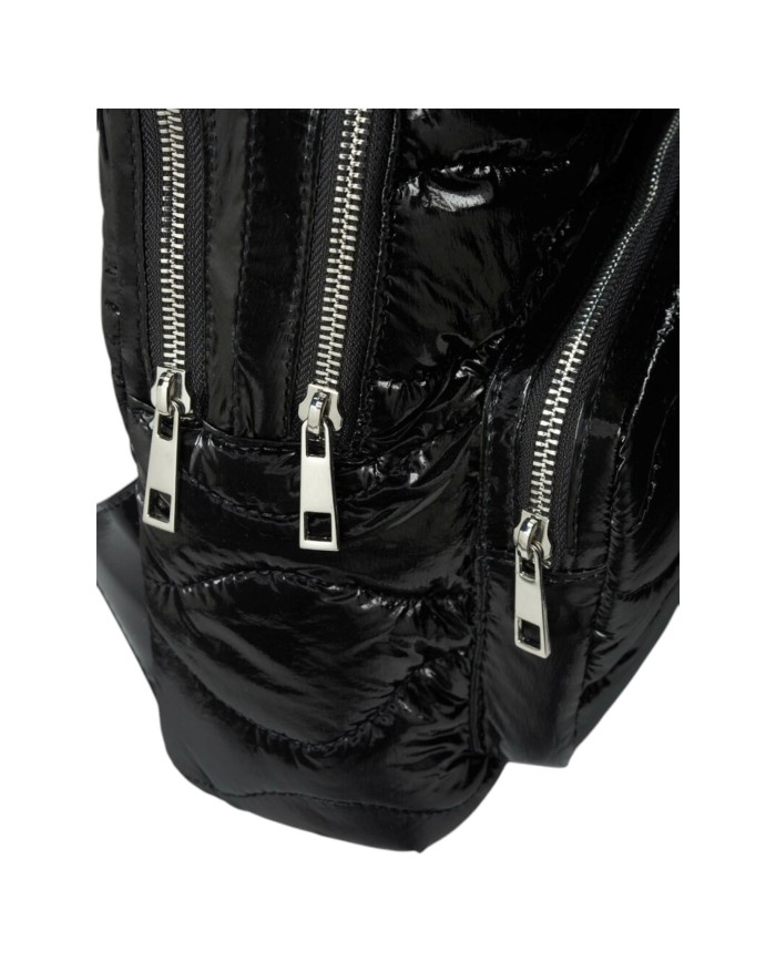 Zaino Donna Blauer Wave Trama Imbottita Nylon Black