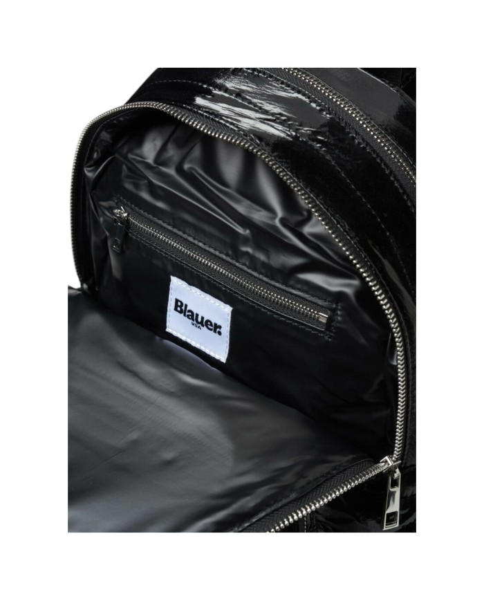 Zaino Donna Blauer Wave Trama Imbottita Nylon Black