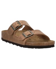 Sandalo Uomo Birkenstock Arizona BS Doppia Fascia Oiled Leather Cognac