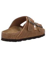 Sandalo Uomo Birkenstock Arizona BS Doppia Fascia Oiled Leather Cognac