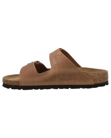 Sandalo Uomo Birkenstock Arizona BS Doppia Fascia Oiled Leather Cognac