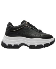 Sneaker Donna Guess Berrett 4G Logo Runner Leather Black