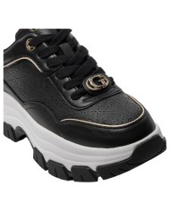 Sneaker Donna Guess Berrett 4G Logo Runner Leather Black