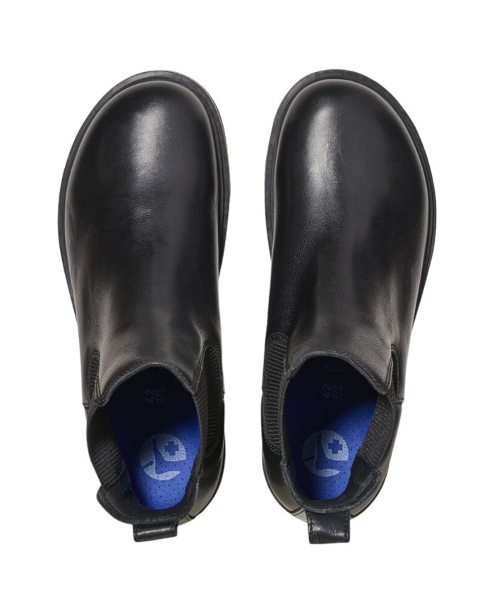 Stivaletto Uomo Birkenstock Beatles Highwood Slip On Mid Leather Black