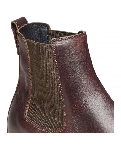 Stivaletto Uomo Birkenstock Beatles Highwood Slip On Mid Leather Chocolate Brown