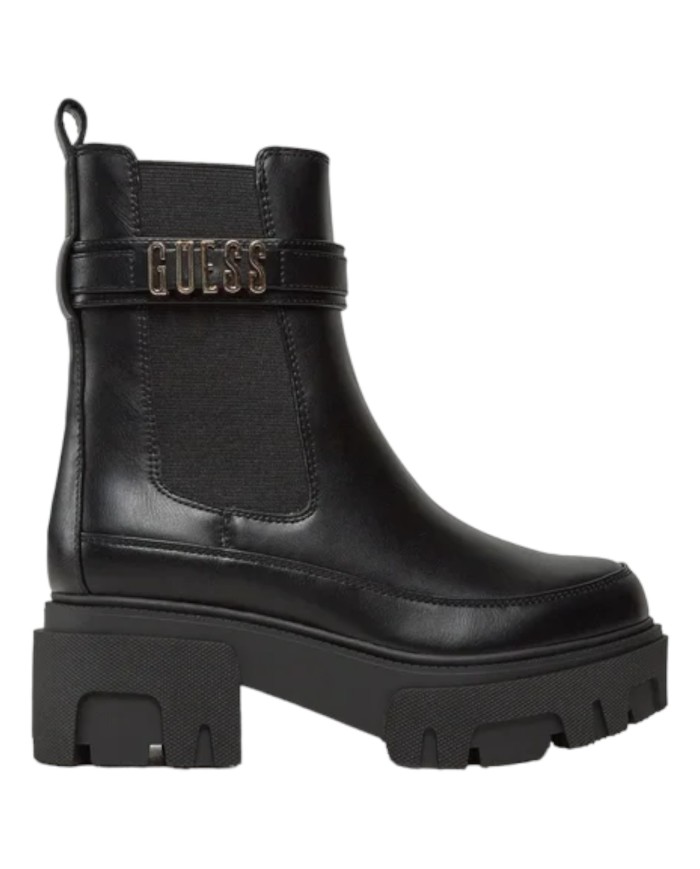 Stivaletto Donna Guess Yelma Platform Leather Black
