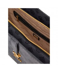 Shopper Donna Guess Kuba 4G Logo Peony Leather Charcoal