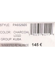 Tracolla Donna Guess Kuba 4G Logo Peony Leather Charcoal