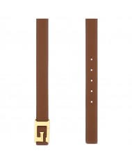 Cintura Donna Guess Kuba 4G Logo Peony Reversibile Belt Mocha