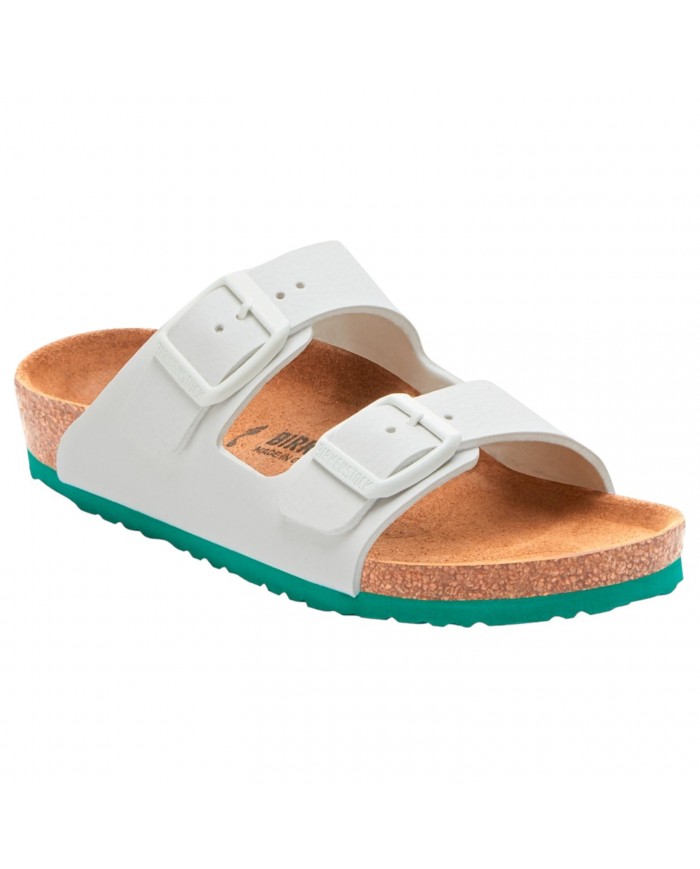 Sandalo Bimbo Birkenstock Arizona Kids BS Desert Soil White Green