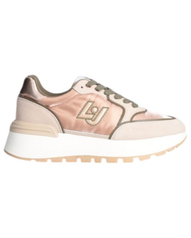 Sneakers Donna Liu Jo Amazing 25 Mesh Suede Peach Rose Bronze