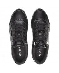 Sneaker Donna Guess Hansini 4G Logo Impresso Leather Black