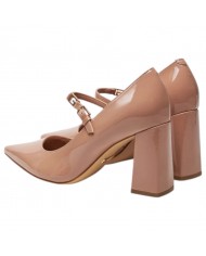 Decolleté Donna Guess Barrial Tacco 7,8 Cm Leather Nude