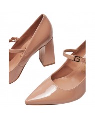 Decolleté Donna Guess Barrial Tacco 7,8 Cm Leather Nude