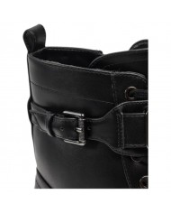 Anfibio Donna Guess Vaires Stivaletto Lettering Logo Leather Black