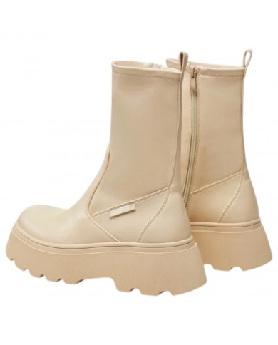 Stivaletto Donna Guess Nerea Leather Cream