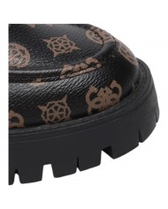 Mocassino Donna Guess Ilary 4G Logo Peony Leather Brown