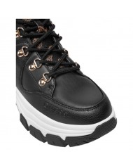 Stivaletto Donna Guess Bliza 4G Logo Peony Leather Black Brown