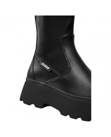 Stivaletto Donna Guess Nerea Beatles Stretch Leather Black
