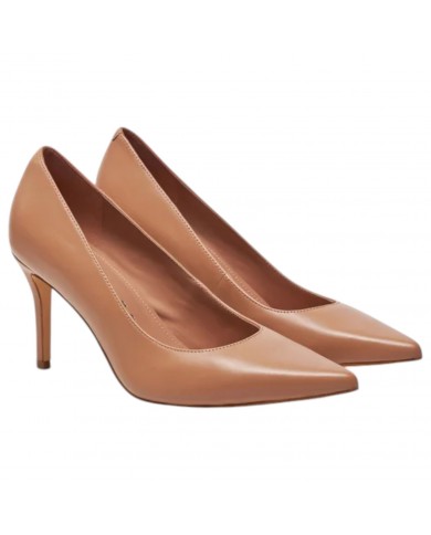 Decolleté Donna Guess Rippy2 Tacco 8,5 Cm Leather Sand