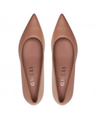 Decolleté Donna Guess Rippy2 Tacco 8,5 Cm Leather Sand