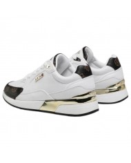 Sneaker Donna Guess Moxea 4G Logo Peony Leather White