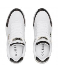 Sneaker Donna Guess Moxea 4G Logo Peony Leather White