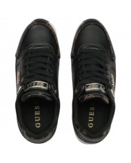 Sneaker Donna Guess Moxea 4G Logo Peony Leather Black
