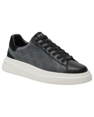 Sneakers Uomo Guess Elba 4G Logo Leather Black Coal