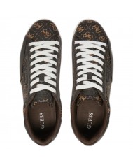 Sneakers Uomo Guess Caserta 4G Logo Leather Brown