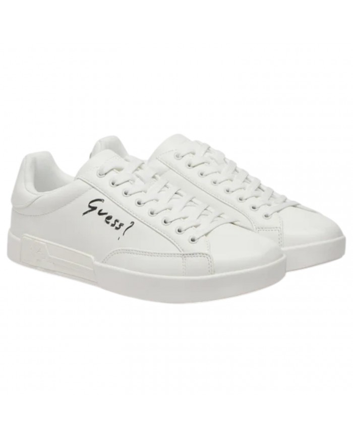 Sneakers Uomo Guess Caserta Guess Line Logo Leather White