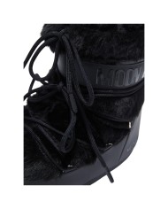 Stivali da Neve Donna Unisex Uomo Moon Boot MB Icon Low Faux Fur Black