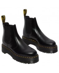 Stivaletto Donna Unisex Uomo Dr Martens Chalsea 2976 Quad Pelle Smooth