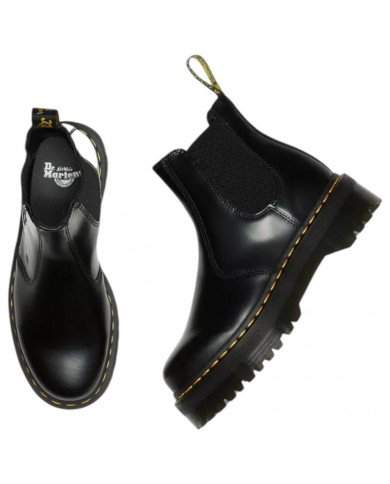 Stivaletto Donna Unisex Uomo Dr Martens Chalsea 2976 Quad Pelle Smooth