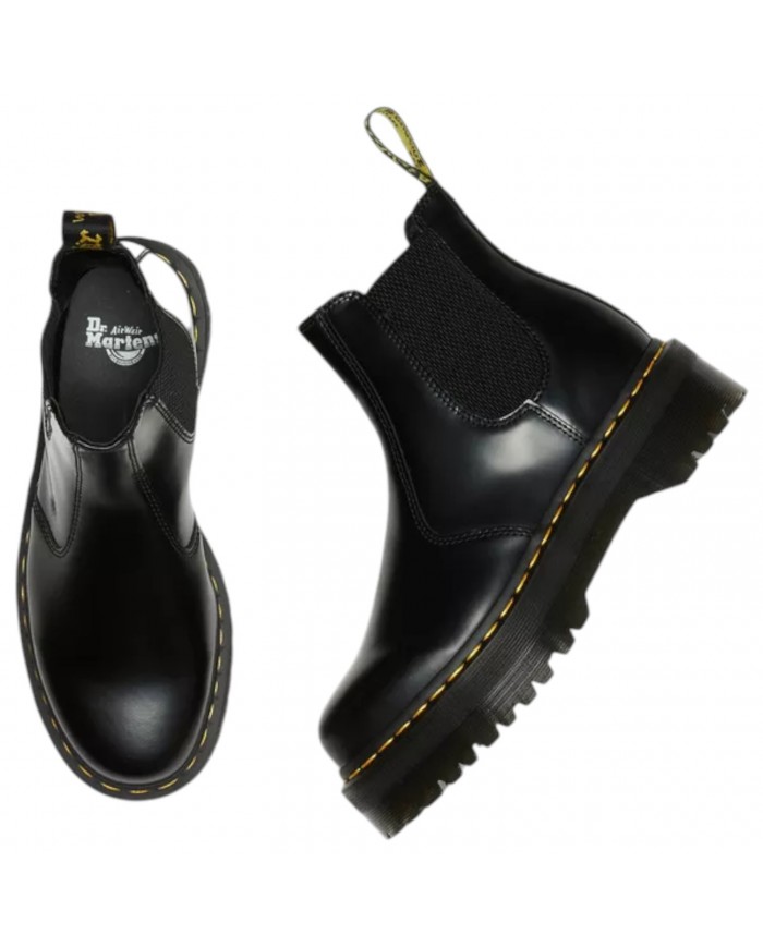 Stivaletto Donna Unisex Uomo Dr Martens Chalsea 2976 Quad Pelle Smooth