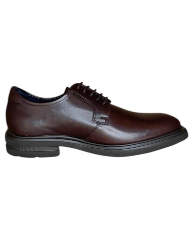 Stringata Uomo Fluchos Derby Leather Sierra Cafe Brown