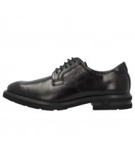 Stringata Uomo Fluchos Derby Leather Sierra Negro Black