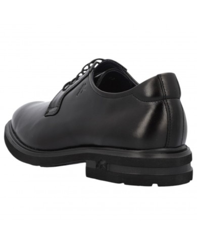 Stringata Uomo Fluchos Derby Leather Sierra Negro Black