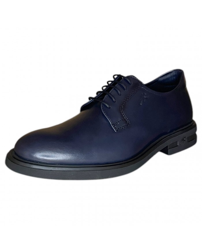 Stringata Uomo Fluchos Derby Leather Sierra Marino Navy Blue