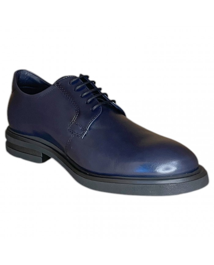 Stringata Uomo Fluchos Derby Leather Sierra Marino Navy Blue