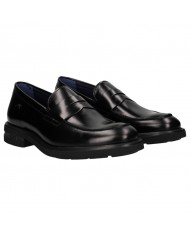 Mocassino Uomo Fluchos College Leather Florentick Negro Black