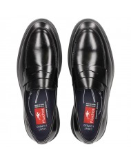 Mocassino Uomo Fluchos College Leather Florentick Negro Black