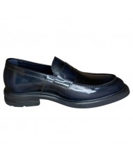 Mocassino Uomo Fluchos College Leather Florentick Marino Navy Blue