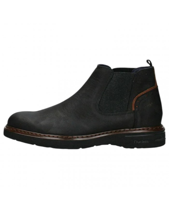 Beatles Uomo Fluchos Warrior Chelsea Leather Desert Negro