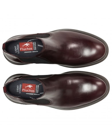 Beatles Uomo Fluchos Belgas Chelsea Leather  Sierra Cafe