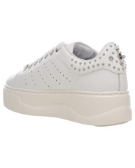 Sneaker Cult Donna Perry 4236 Low W Borchie Leather White